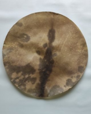 Peau de cerf djembé très épaisse rasée XL