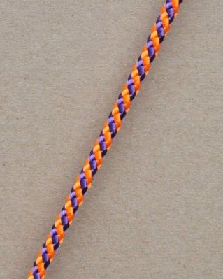 Drisse djembé 5 mm Diagonale Orange fluo / violet 100 m