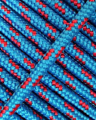 Corde tambour djembé renforcée 4 mm Bleu / Rouge 100 m