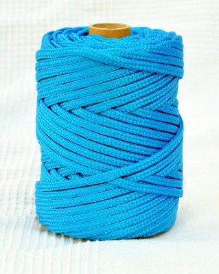 Corde tambour djembé creuse PA 6 mm Bleu 60 m