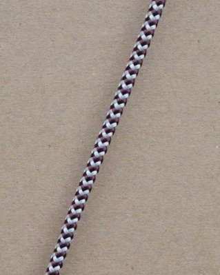 Drisse djembé 5 mm Zigzag Bordeaux / gris 100 m