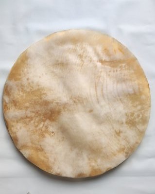 Peau de boeuf / vache tambour épaisse sans poil XL