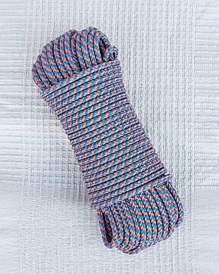 Drisse djembé 5 mm Spirale Bleu / cuivre 20 m