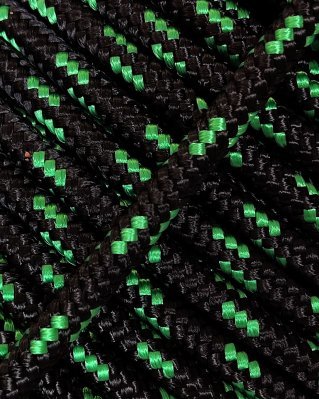 Corde tambour djembé renforcée 5 mm Noir / Vert 20 m
