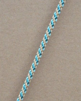 Drisse djembé 5 mm Diagonale Bleu pastel / beige 100 m