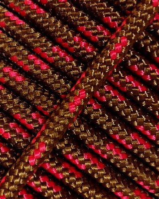 Corde tambour djembé renforcée 5 mm Laiton / Framboise 100 m