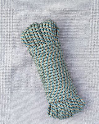 Drisse djembé 5 mm Spirale Bleu pastel / beige 20 m