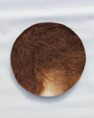 Peau de mulet djembé épaisse avec poils M