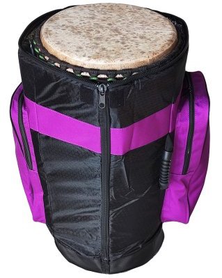 Housse djembé Percussion Africaine Premium XL Mauve