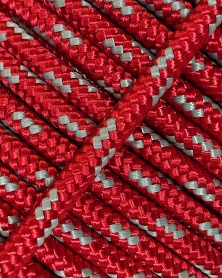 Corde tambour djembé renforcée 5 mm Rouge / Gris 100 m