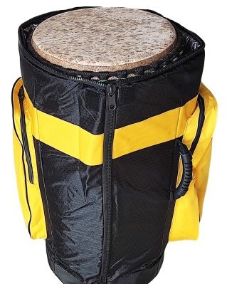 Housse djembé Percussion Africaine Premium XL Jaune