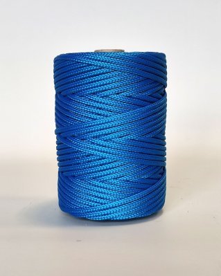 Corde tambour djembé creuse PA 5 mm Bleu 105 m