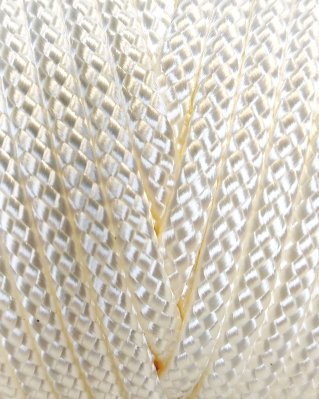 Corde tambour djembé creuse PA 6 mm Blanc 60 m