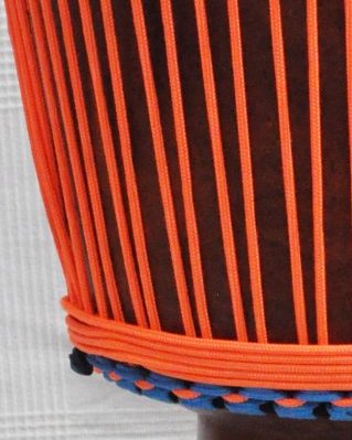 Corde tambour djembé renforcée 5 mm Orange fluo 20 m