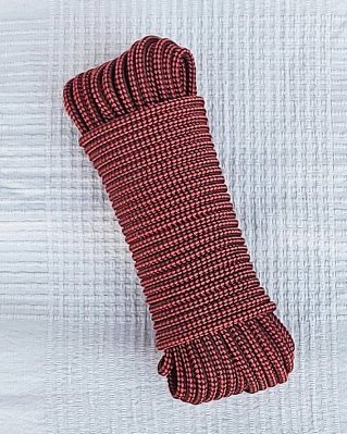 Drisse djembé 5 mm Damier Rouge / noir 20 m