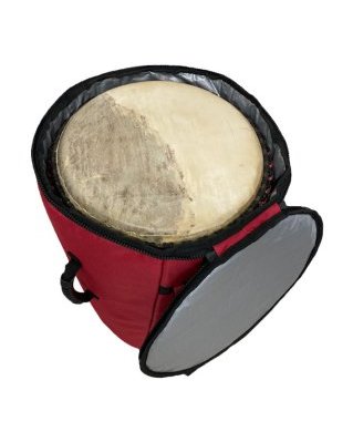 Housse djembé Percussion Africaine Classique L Rouge