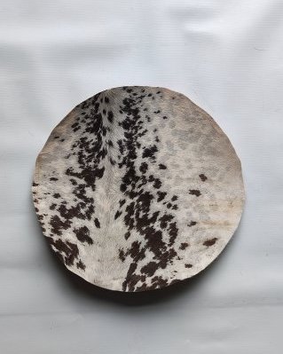 Peau de boeuf / vache tambour semi-épaisse avec poils S