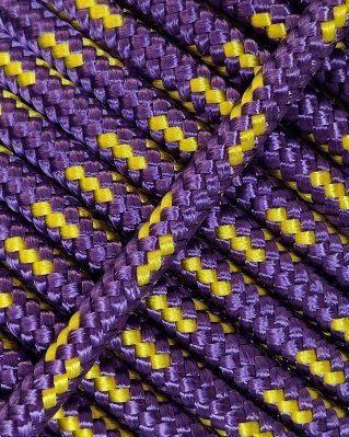 Corde tambour djembé renforcée 5 mm Violet / Jaune tournesol 20 m