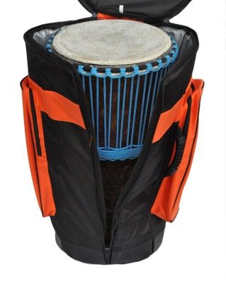Housse djembé Percussion Africaine Premium XL Orange