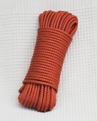 Drisse djembé 5 mm Chevron Rouge / laiton 20 m