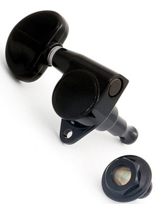 Mécaniques accordage pour kora ngoni Noir