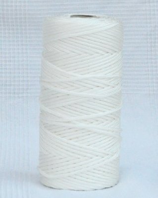 Corde tambour djembé creuse PA 4 mm Blanc 160 m